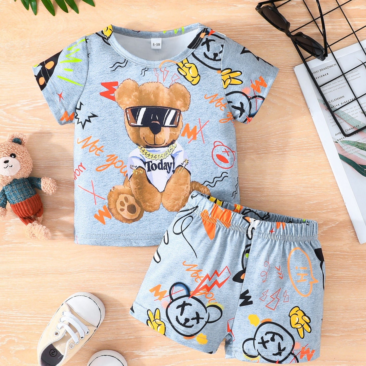 Ensemble 2 pièces d'été pour bébé et tout-petit - Topdecheztop.fr