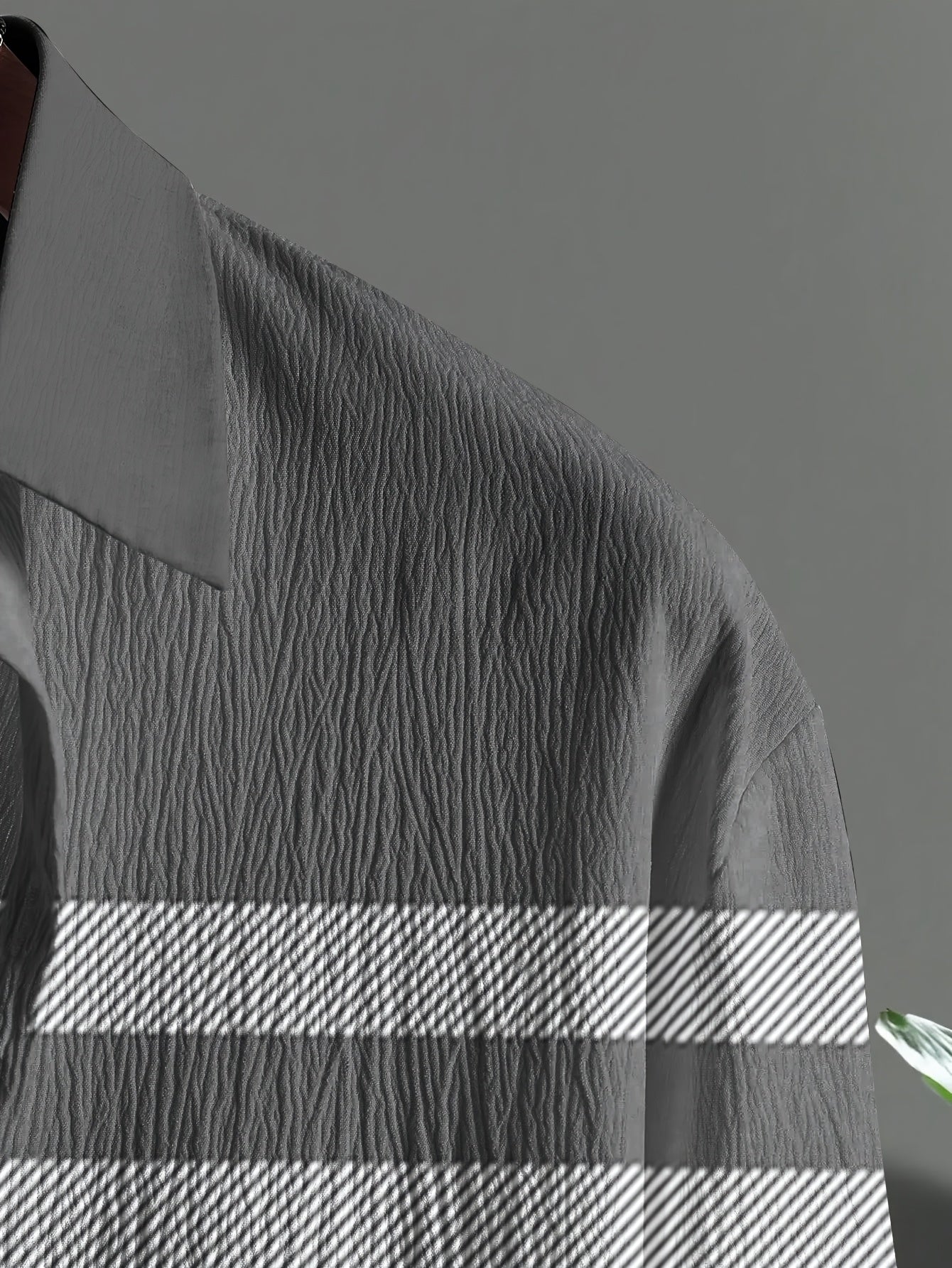 Ensemble chemise en maille pour homme, grandes tailles