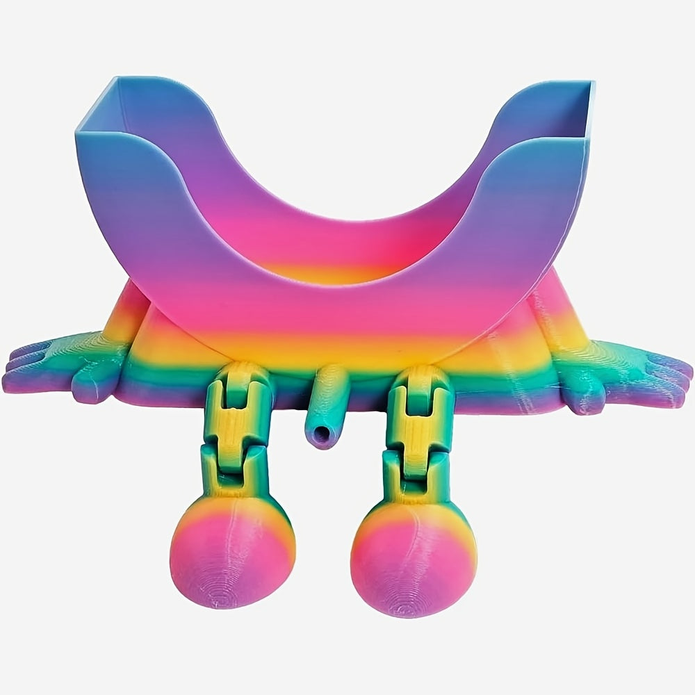Support éponge d'évier imprimé en 3D, support éponge pour évier de cuisine, organisateur de cuisine amusant, pour salle de bain, appartement, hôtel, restaurant, comptoir mural (distribution aléatoire des couleurs)