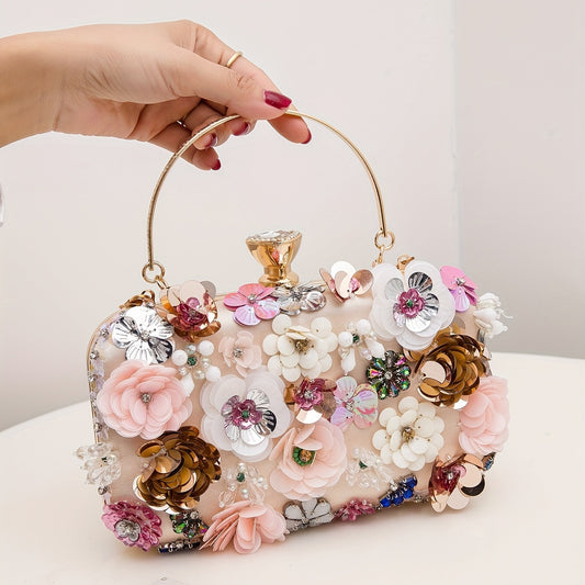 Mini sac de soirée à fleurs - Topdecheztop.fr