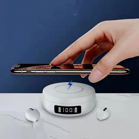 Mini écouteurs intra-auriculaires avec chargement sans fil - Topdecheztop.fr
