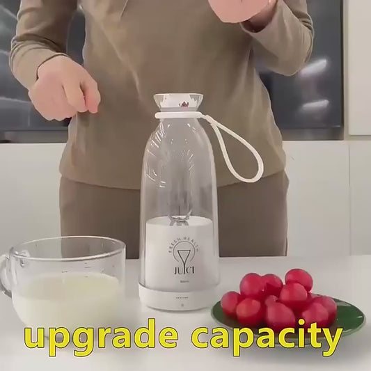Presse-agrumes électrique Portable, tasse à 6 lames, rechargeable par USB