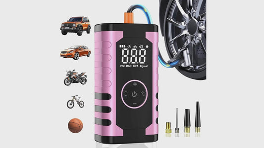 Compresseur d'air intelligent portable, gonfleur de pneu sans fil 150 PSI 3 fois plus rapide