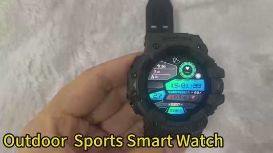 Montre connectée tactique RollsTimi avec lampe torche