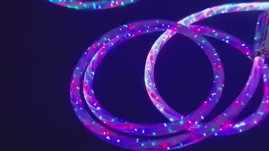 Câble de charge rapide LED multicolore