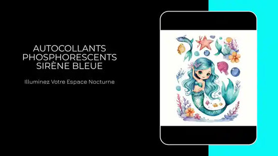 Autocollants phosphorescents sir&egrave;ne bleue by@Outfy