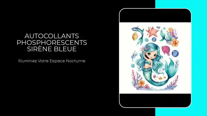 Autocollants phosphorescents sir&egrave;ne bleue by@Outfy