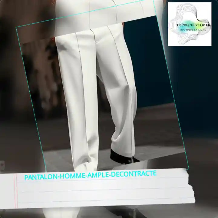 pantalon-homme-ample-decontracte by@Outfy
