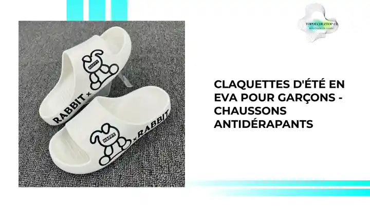 Claquettes d&#039;&eacute;t&eacute; en EVA pour gar&ccedil;ons - Chaussons antid&eacute;rapants by@Outfy