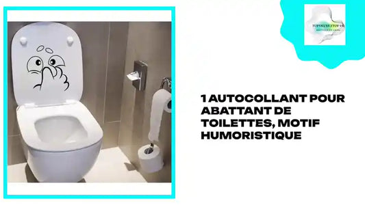 1 autocollant pour abattant de toilettes, motif humoristique by@Outfy