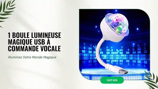 1 boule lumineuse magique USB &agrave; commande vocale by@Outfy