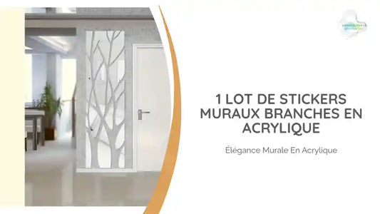 1 lot de stickers muraux branches en acrylique by@Outfy