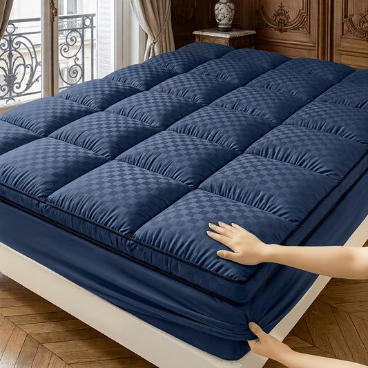 Protège-matelas matelassé qualité hôtel - Élastique 360°, respirant, antidérapant